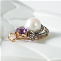 Pendentif Goldside Femme in Or Ametista 82027469 - 82027469